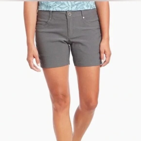 KUHL Hiking Shorts Charcoal Grey Outdoors Nature Climbing Adventure Sz 8 - Picture 1 of 7